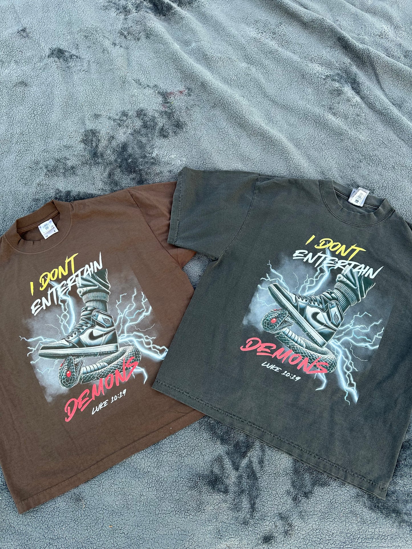 I Don't Entertain Demons  OVERSIZED BOX Tee