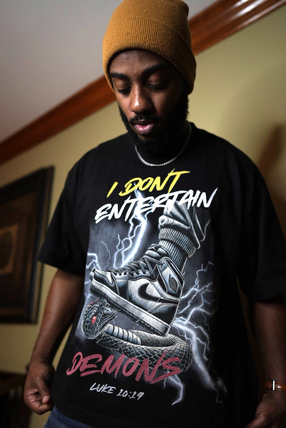I Don't Entertain Demons  OVERSIZED BOX Tee