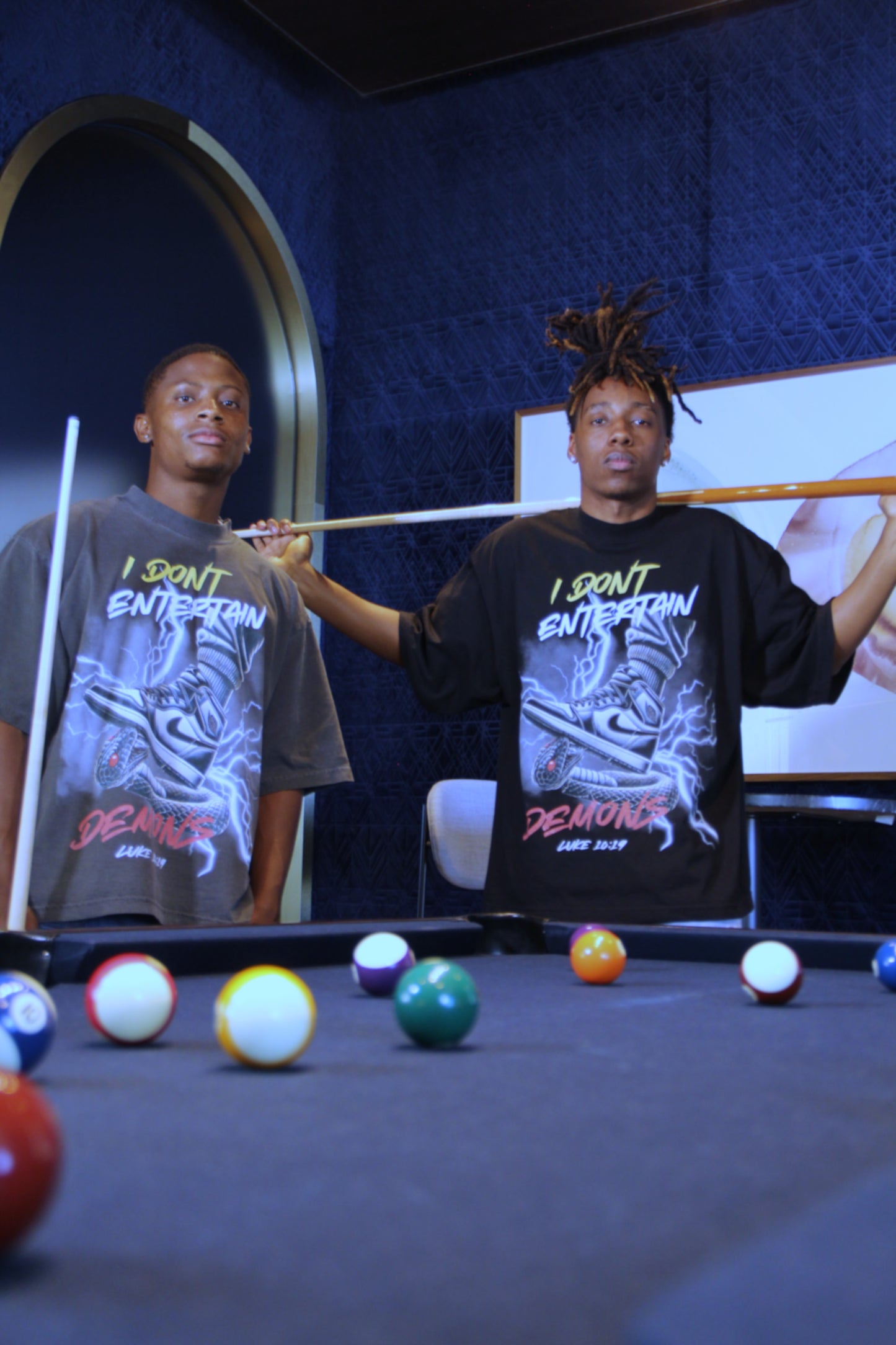 I Don't Entertain Demons  OVERSIZED BOX Tee